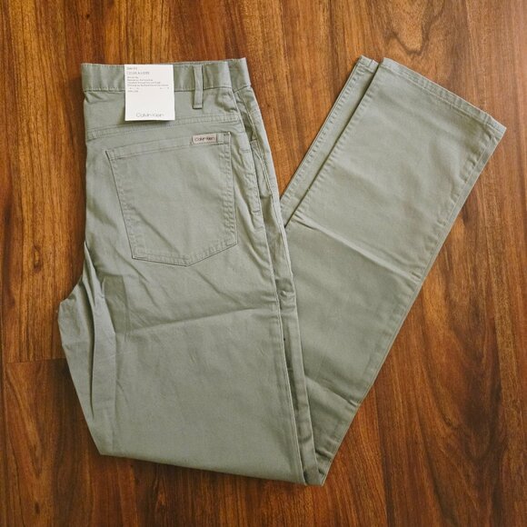 *NWT* Calvin Klein Men's Authentic Five Pocket Slim Fit Pants - Picture 1 of 11